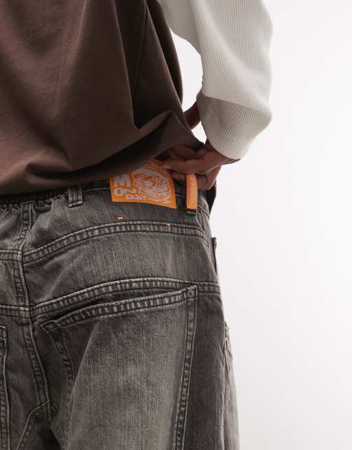 Cheap Monday Dunno super baggy skater-jeans i røgsort vask, 5 af 5