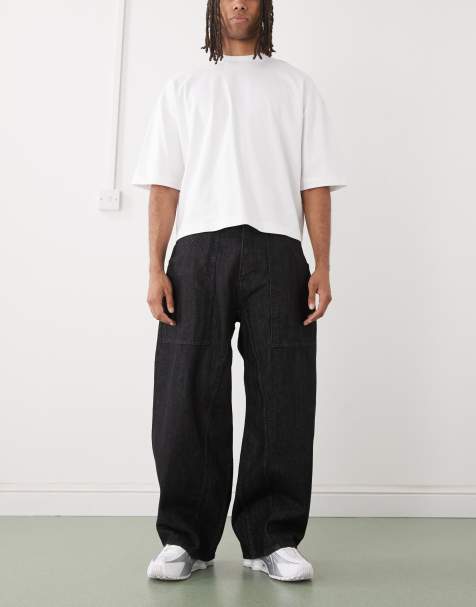 Cheap Monday Dunno super baggy skater-jeans i sort rinse - view 1