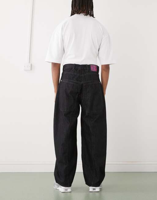 Cheap Monday Dunno super baggy skater jeans in black rinse, 2 of 5
