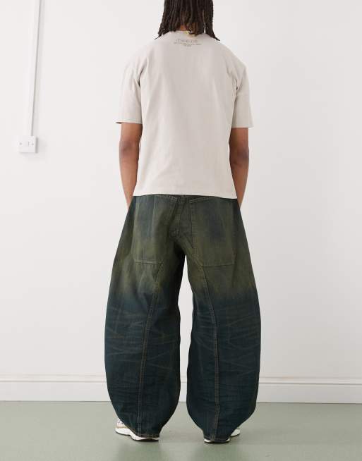 Cheap Monday Dunno super baggy skater jeans in khaki wash