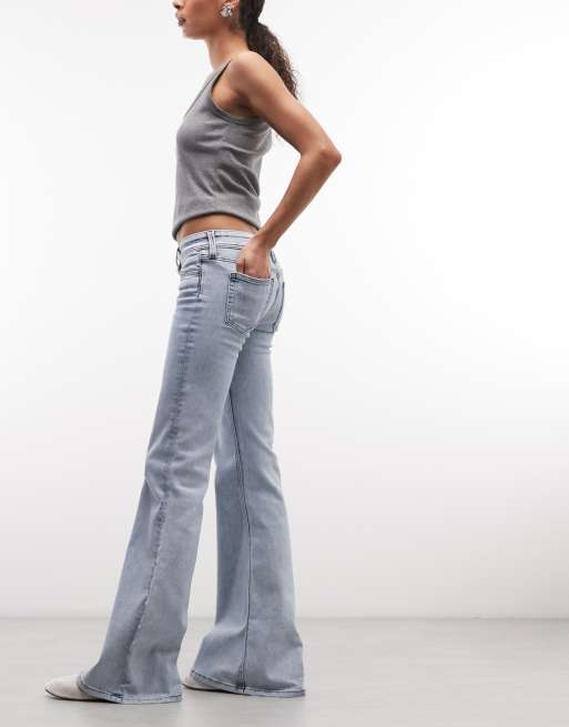 Cheap Monday Flare Low stretch jeans in blue wash , 2 of 5