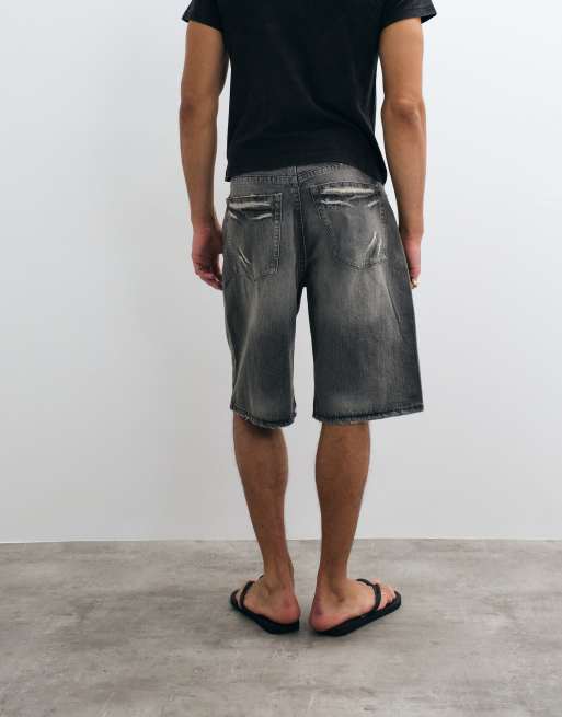 Cheap Monday - Forvaskede sorte jorts med slidt look, 5 af 5