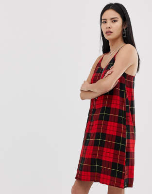asos tartan dress