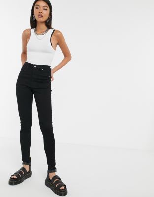 cheap monday high spray jeans black