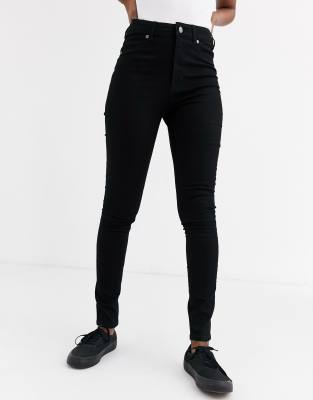 high spray black jeans cheap monday