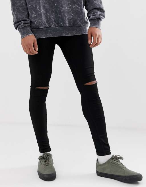 lidenskab Mere end noget andet tjeneren Cheap Monday him spray super skinny jeans in cut black | ASOS