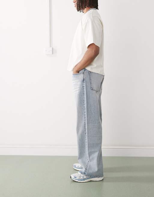 Cheap Monday - Jeans ampi blu lavaggio chiaro , 2 di 5