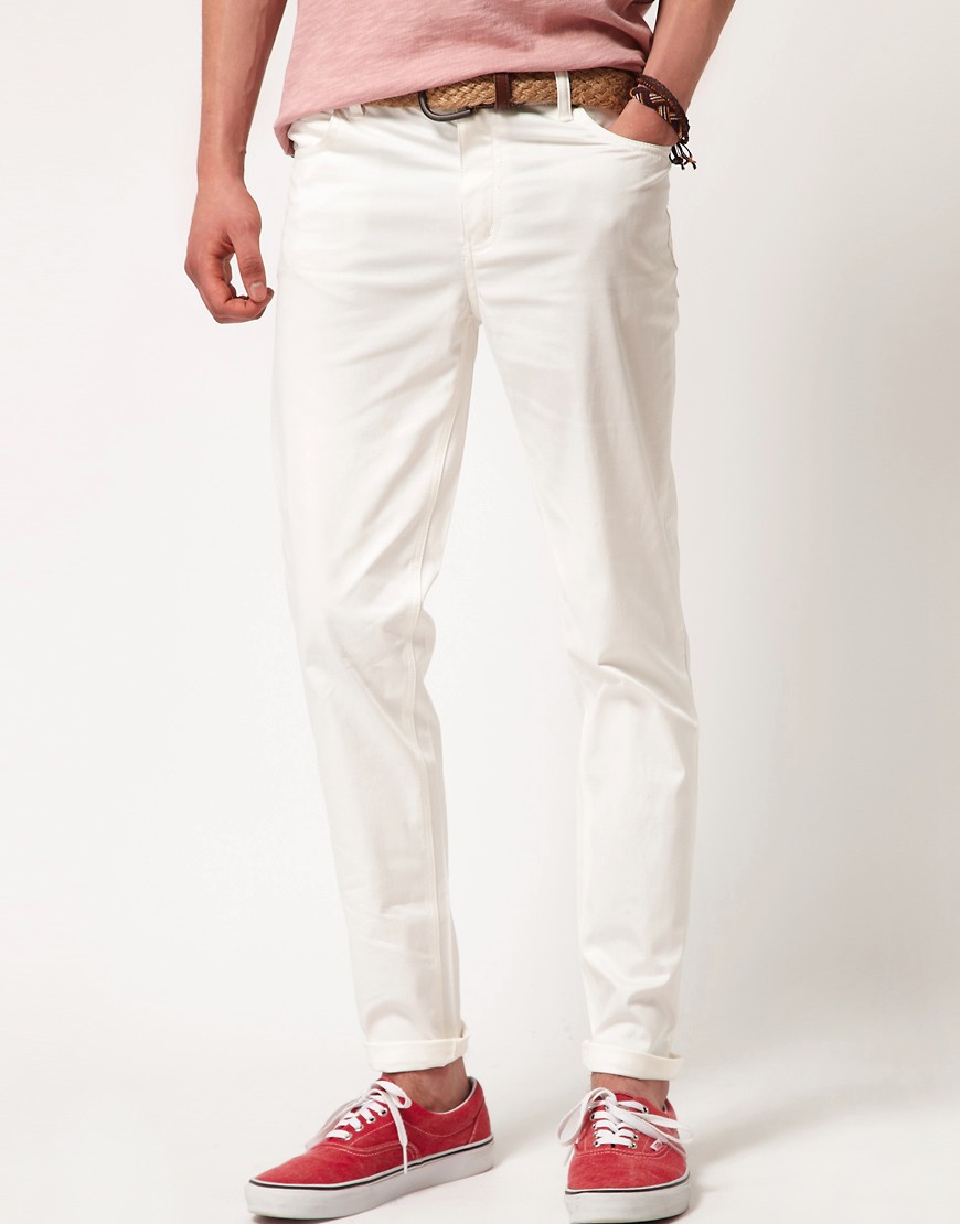 Cheap Monday - Jeans skinny stretti-Bianco