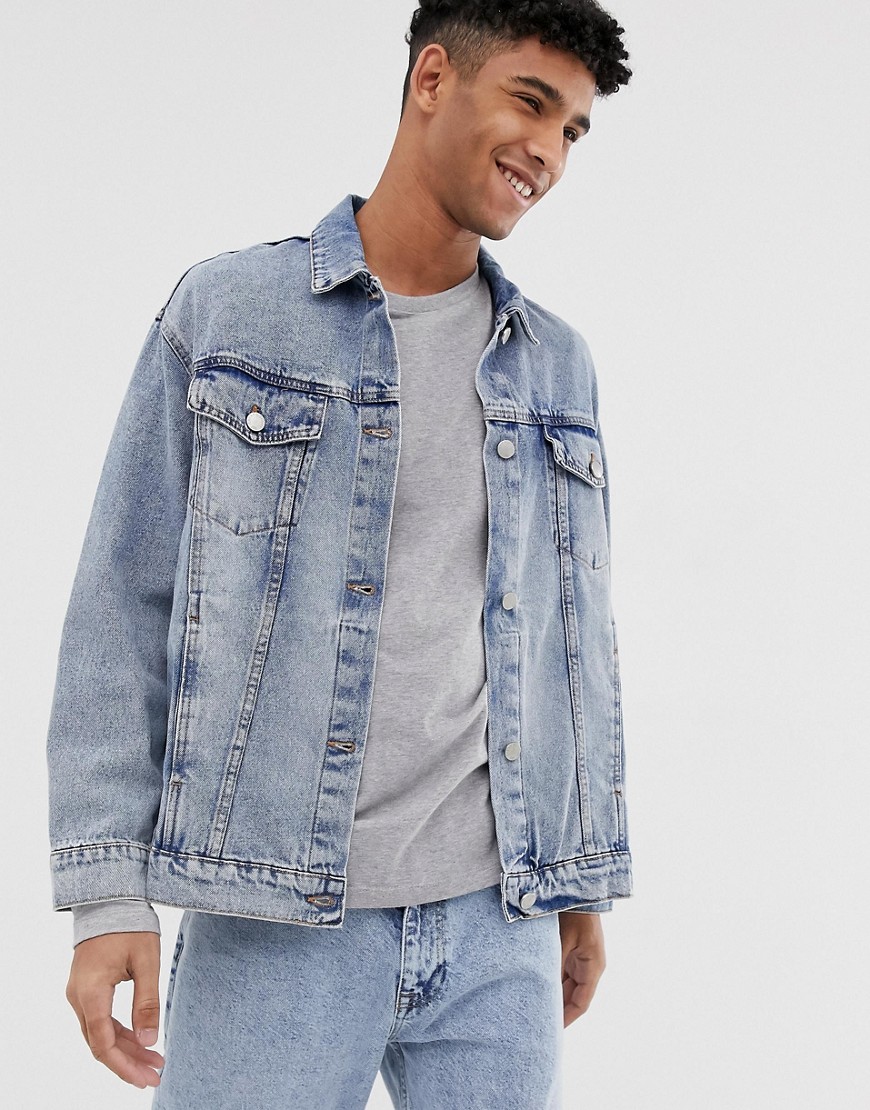 Cheap Monday – Ljusblå, oversized jeansjacka
