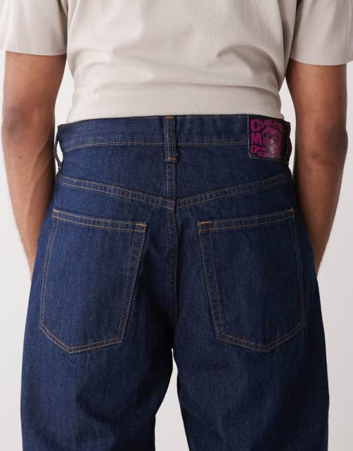 Cheap Monday looser baggy jeans in blue