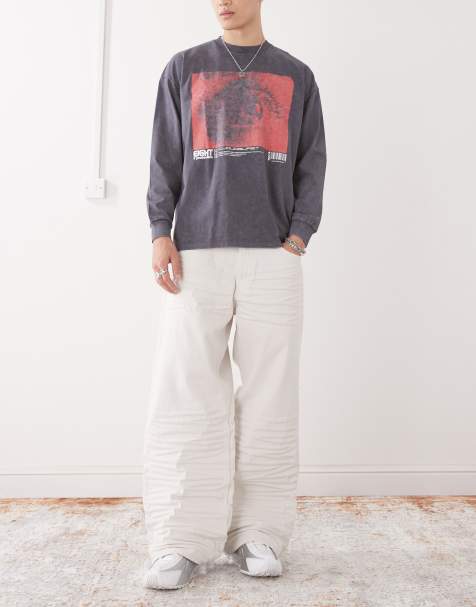 Cheap Monday - Looser - Jean baggy - Blanc - view 1
