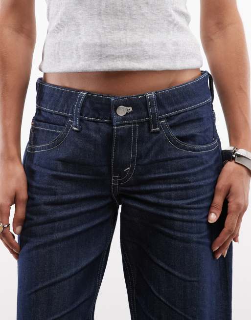 Cheap Monday løstsiddende denimjeans i mørkeblå vask, 5 af 5