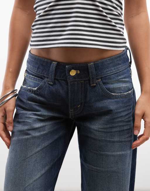 Cheap Monday Messy jeans i loose fit med mörkblå tvätt, 4 av 5