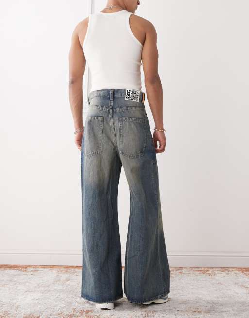 Cheap Monday - Rad - Jean ultra large style skateur - Bleu délavé, 2 de 5