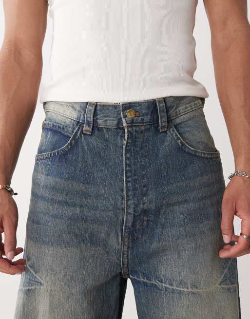 Cheap Monday - Rad - Jean ultra large style skateur - Bleu délavé, 5 de 5
