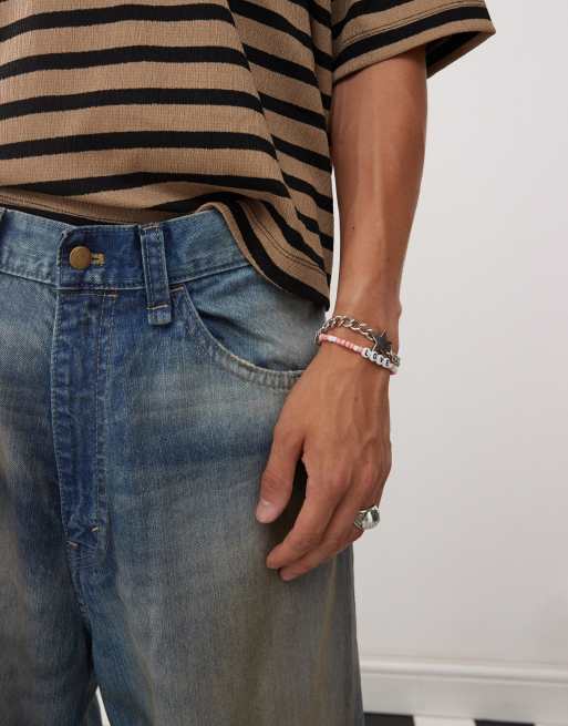 Cheap Monday Rad Super wide leg jeans in grime blue wash , 4 of 5