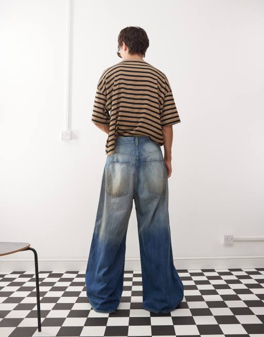 Cheap Monday Rad Super wide leg jeans in grime blue wash , 5 of 5