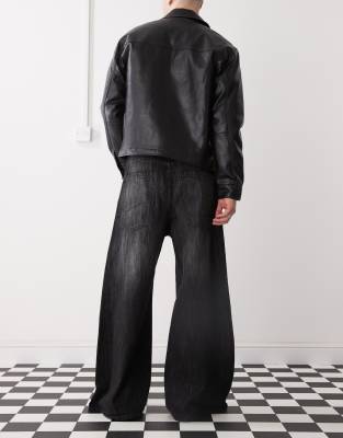 CHEAP MONDAY RAD SUPER WIDE LEG SKATER JEANS