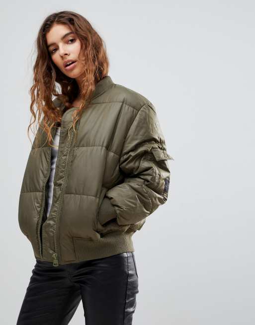 Cheap Monday Risky Quilted Bomber