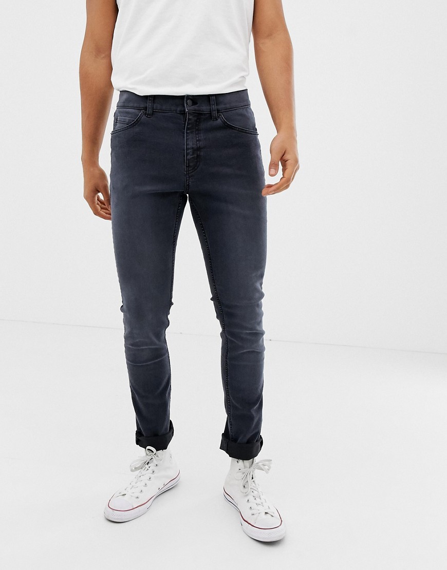 Cheap Monday - Skinny jeans in donkergrijs-Blauw