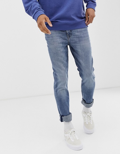 Cheap Monday sonic slim fit jeans in bail blue