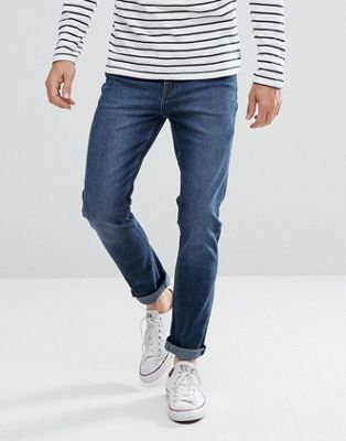 Cheap Monday - Sonic - Smalle jeans in puur blauw