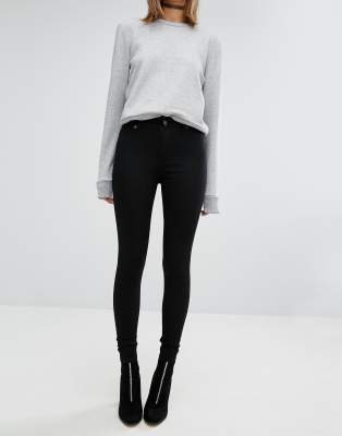 cheap monday spray on high waist skinny jeans