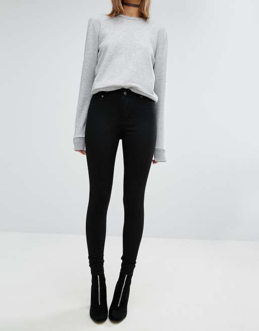 Cheap Monday spray on high waist skinny jeans