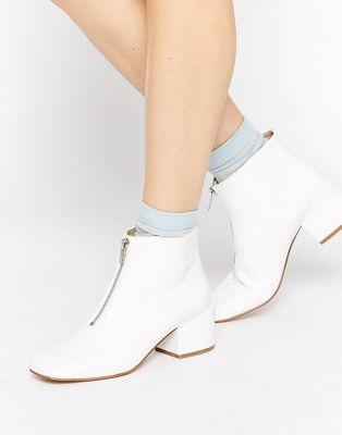 cheap white booties
