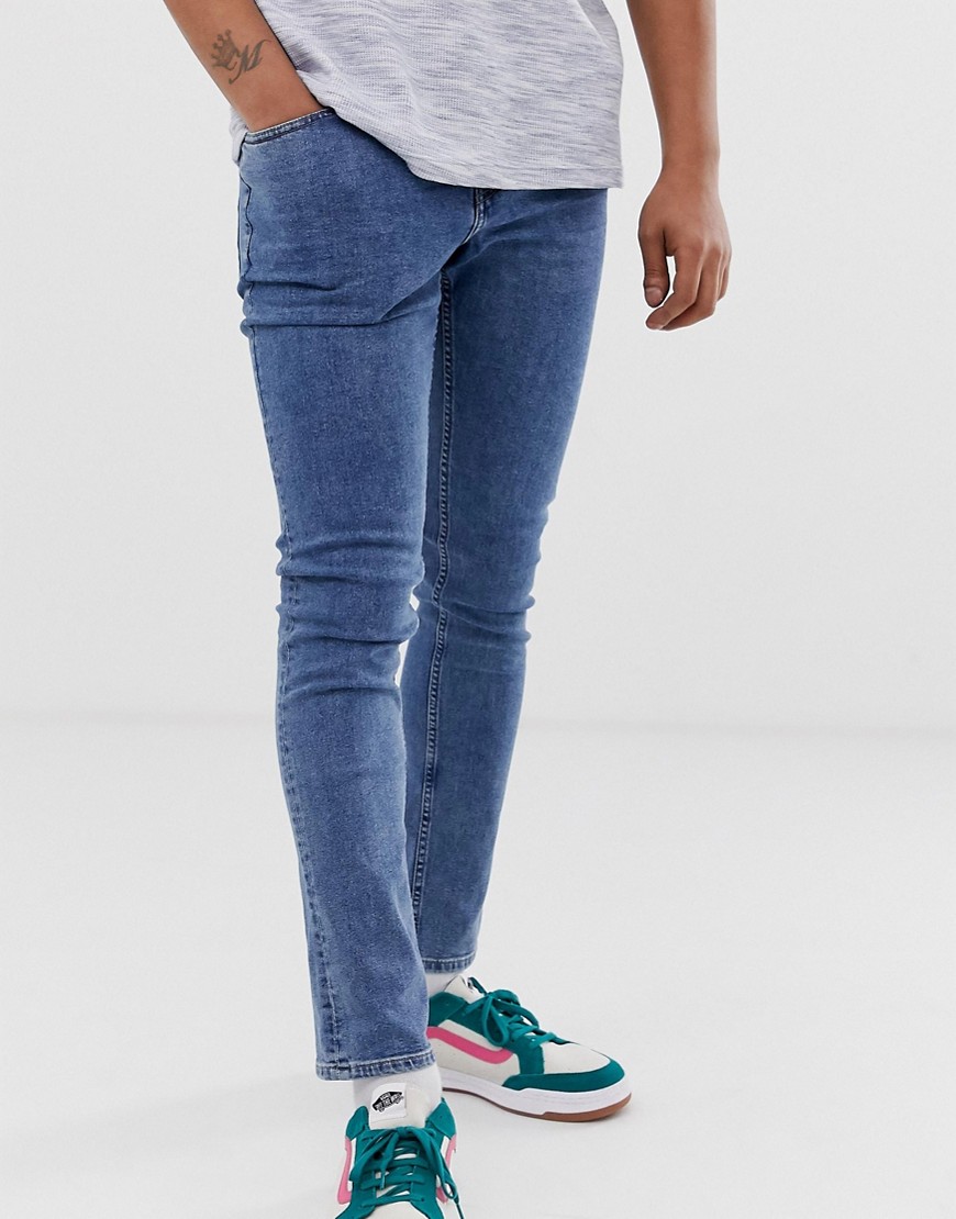 Cheap Monday stramme skinny-jeans i blå normcore