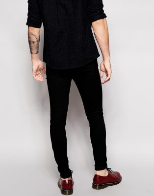 cheap monday super skinny jeans in black