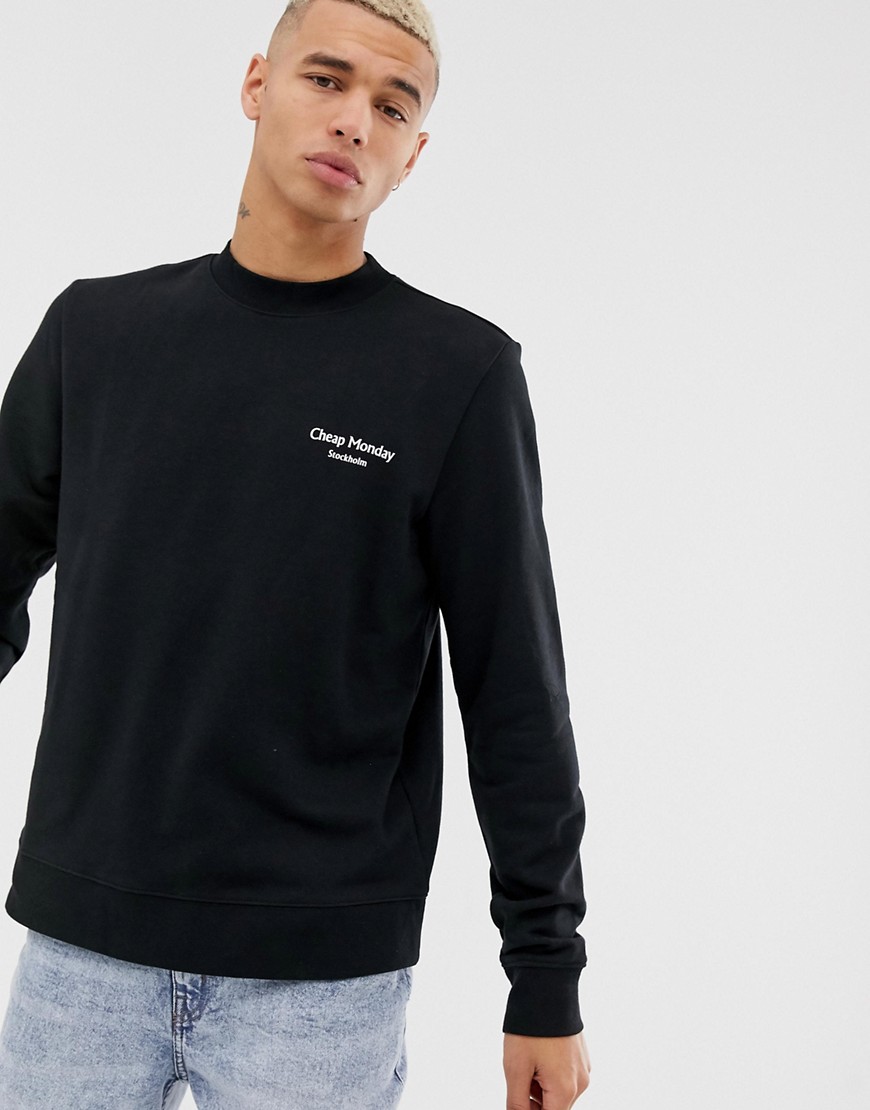 Cheap Monday - Sweater met logo-Zwart