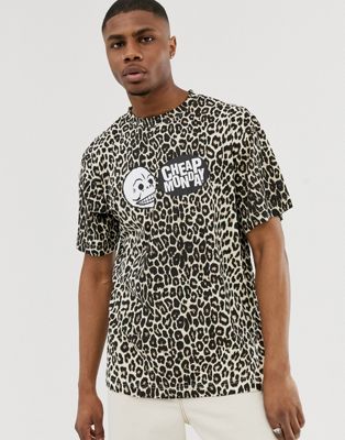 Cheap Monday - T-shirt met luipaardprint-Beige