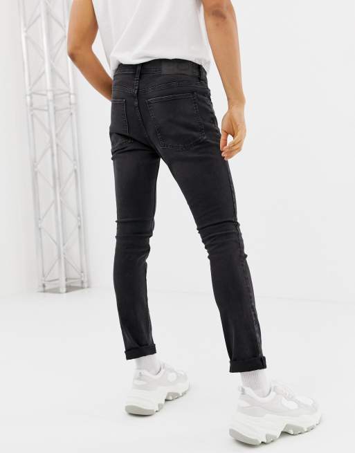 Cheap monday super on sale skinny jeans in black