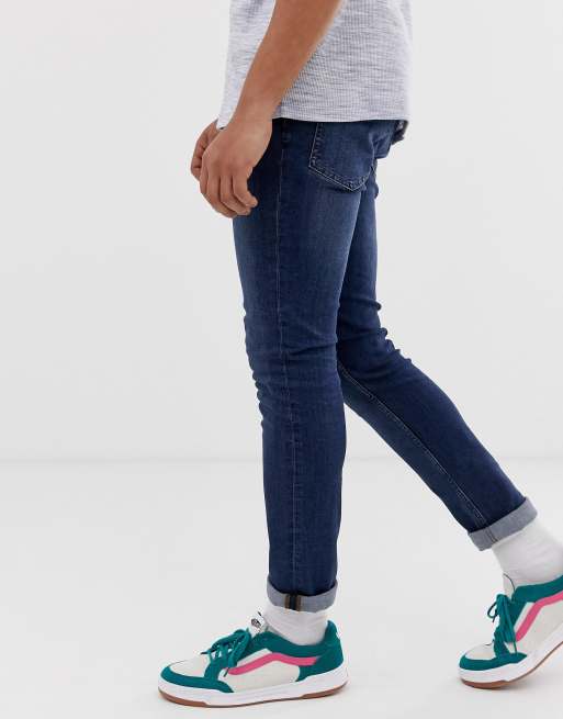 Cheap Monday tight skinny jeans in pure blue