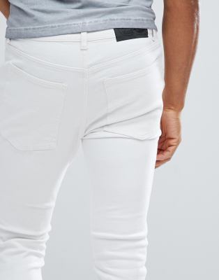 tight white skinny jeans