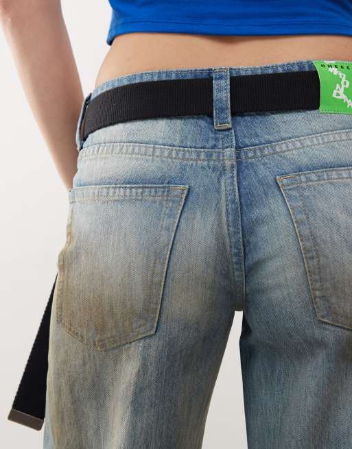 Cheap Monday – Unisex – Gürtel in Schwarz mit Totenkopfschnalle aus Metall, 3 von 4