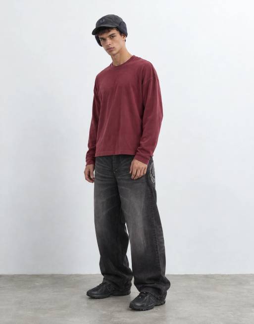 Cheap Monday vaqueros baggy holgados con adornos en negro lavado, 6 de 10