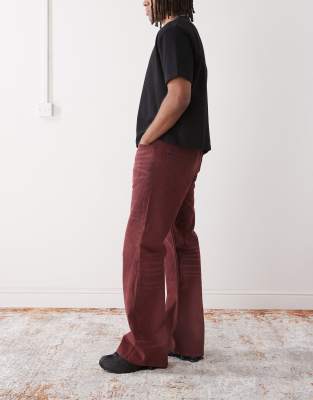 Cheap Monday X Landon Barker Boo Bootleg Jeans In Red