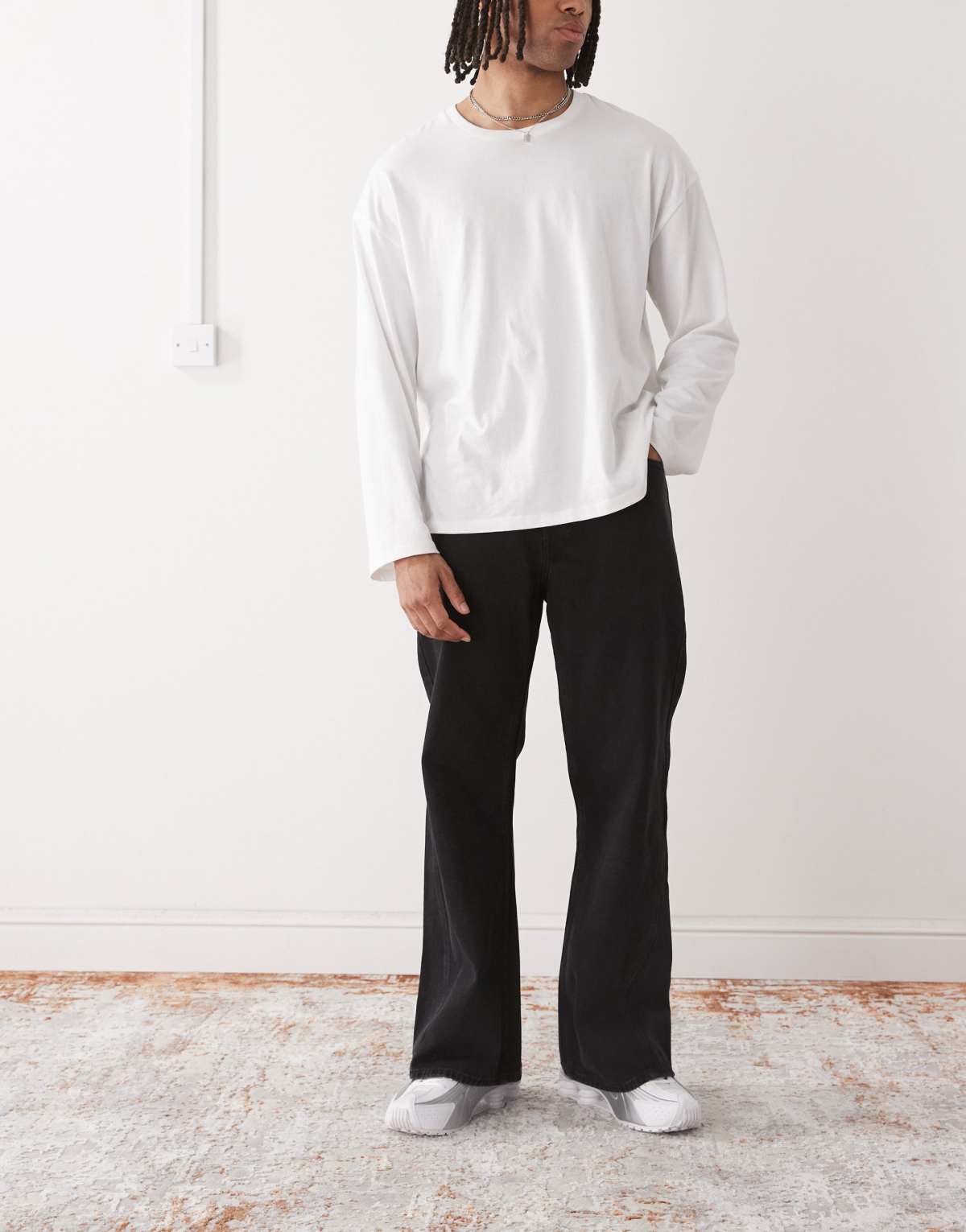 Cheap Monday x Landon Barker Boo Bootleg jeans in washed black