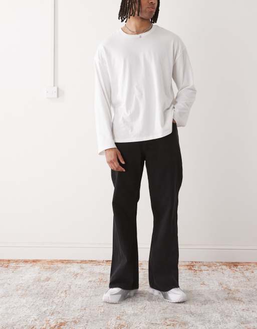 Cheap Monday x Landon Barker - Boo - Vasket sorte bootleg-jeans i denim 