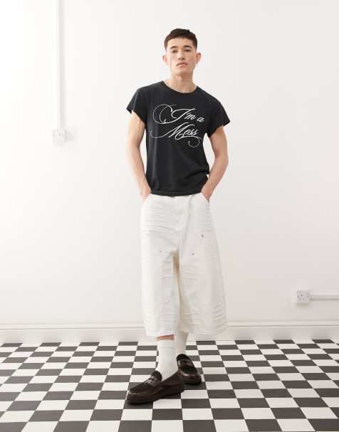 Cheap Monday x Landon Barker Dunno jorts in white - view 1
