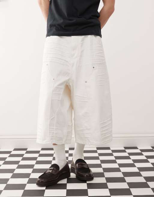 Cheap Monday x Landon Barker Dunno jorts in white