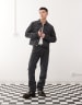 Cheap Monday x Landon Barker Issue coated denim jacket in black 