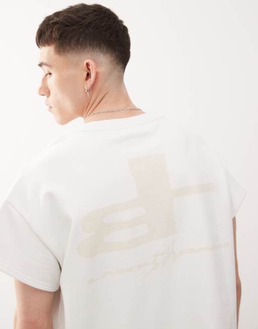 Cheap Monday x Landon Barker - Recht T-shirt met print in wit 