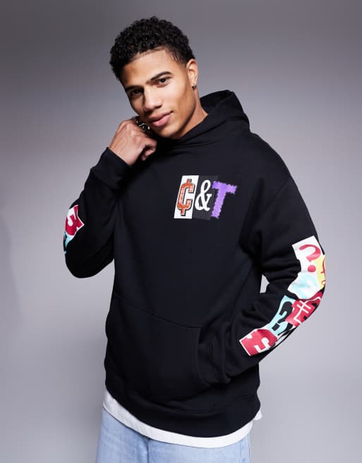 Cheats & Thieves ransom logo back print 320gsm hoodie in black | ASOS