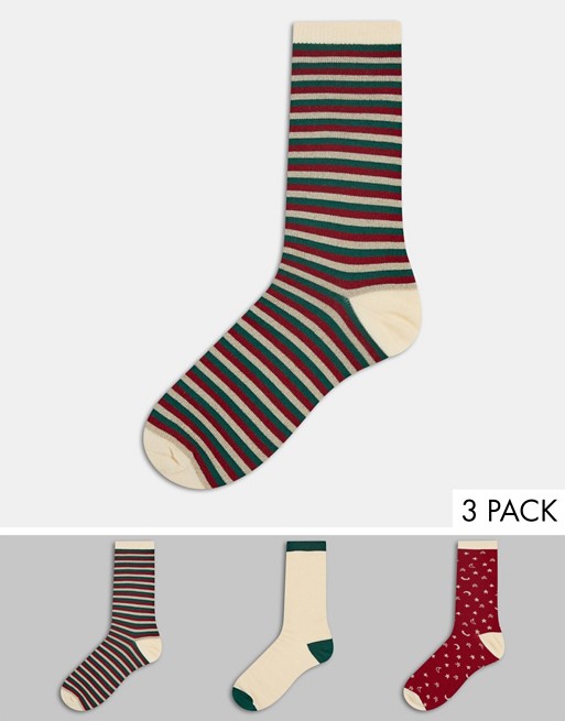 Chelsea Peers 3 pack printed socks in a gift box