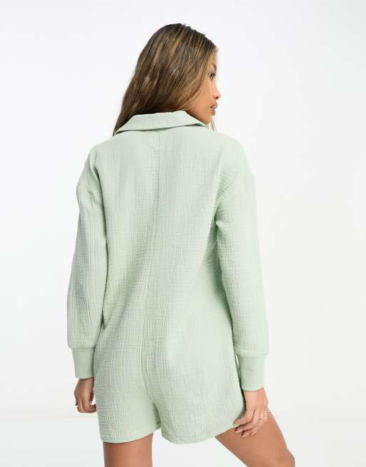 Long romper hotsell with cardigan