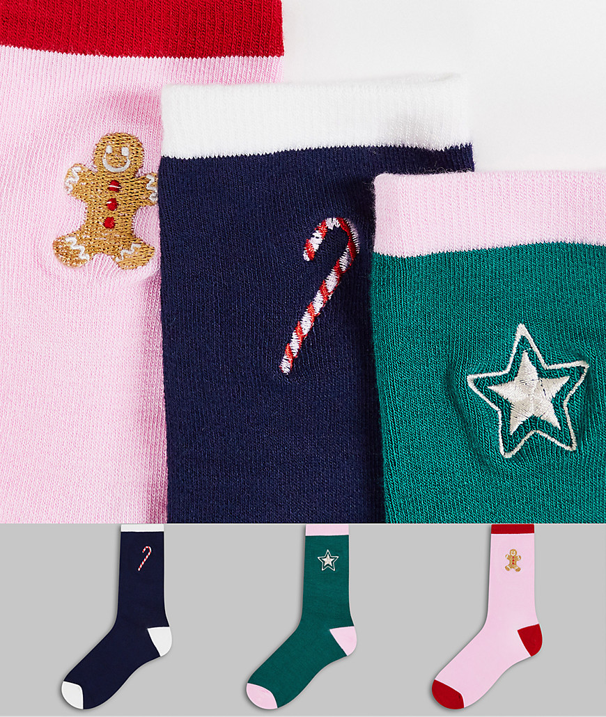 Chelsea Peers Christmas icons 3 pack sock gift box-Multi