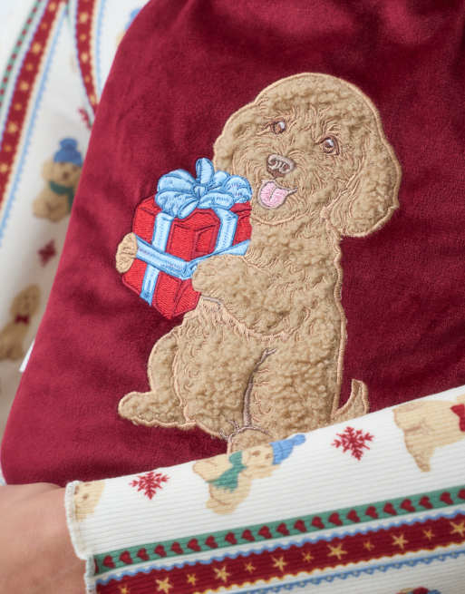 Chelsea Peers Christmas Wärmflasche mit rotem Hundeprint, 2 von 4